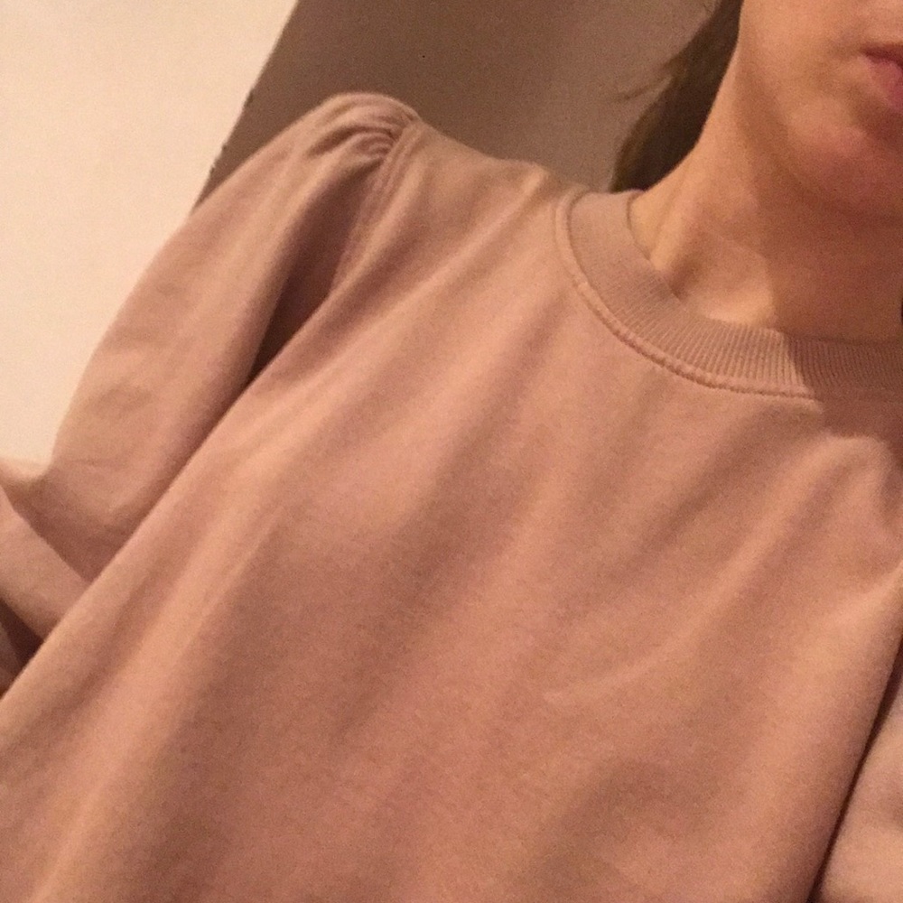 David Lerner leg of mutton sleeve pullover